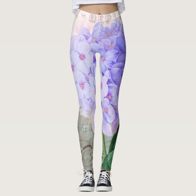 Lila Hyddreanga Card Leggings (Framsida)