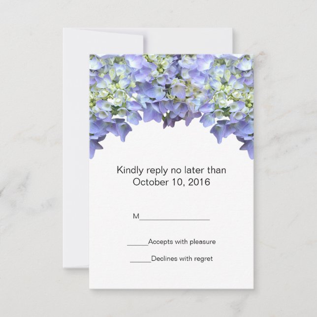 Lila Hydrangea Bröllop OSA (Framsida)