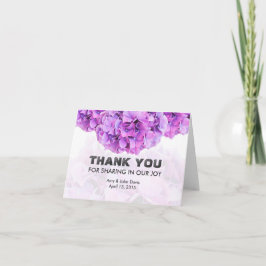 Lila hydrangea bröllop tack kort hydrangea4