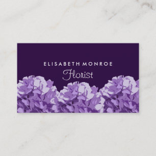 Lila Hydrangea, Floristry Visitkort