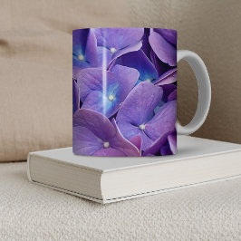 Lila Hydrangea Flowers Kaffemugg