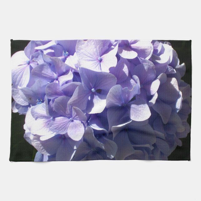 Lila Hydrangea Kökshandduk (Horisontell)
