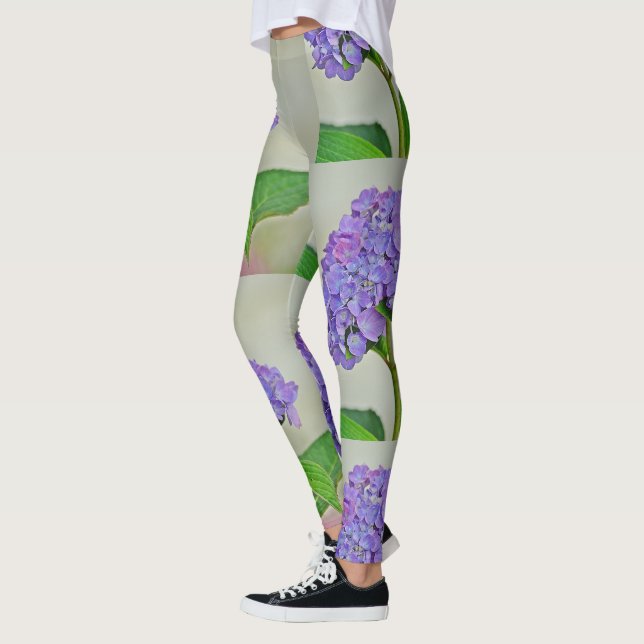 Lila Hydrangea Leggings (Vänster)