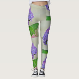 Lila Hydrangea Leggings