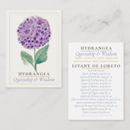 Lila Hydrangea Marian Garden Heliga Kort | Drottni