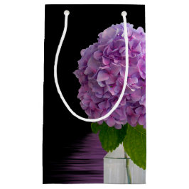 Lila Hydrangea on Black