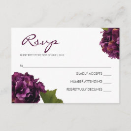 Lila Hydrangea - OSA responskort Kort