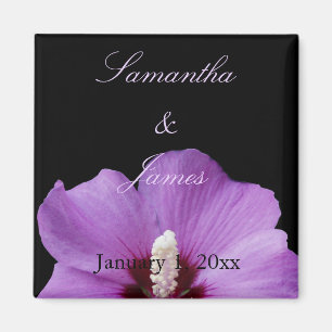 Lila Hydrangea Personal Bröllop Magnet