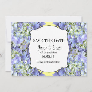 Lila Hydrangea Spara datum meddelande