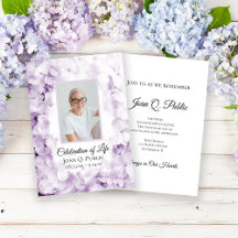 Lila Hydrangeas Watercolor Firande of Life
