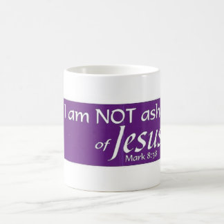 LILA_I ÄR INTE ASHAMED AV JESUS MUGG_Mark838 Kaffemugg