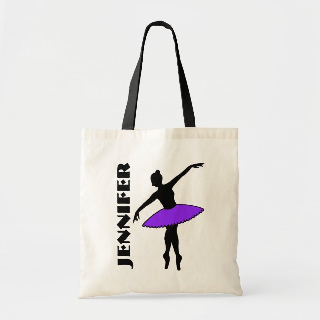 Lila i Ballet Dancer Tutu Ballerina Dance Class Tygkasse (Framsidan)