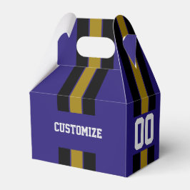 Lila i det amerikanska fotbollslaget Färg Presentaskar