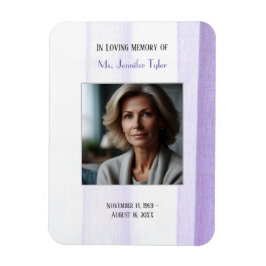 Lila i Eleganten Loving Memory Magnet