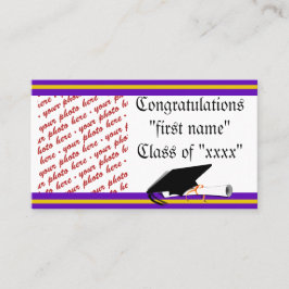 Lila i Färg och Ram i Guld Studenten