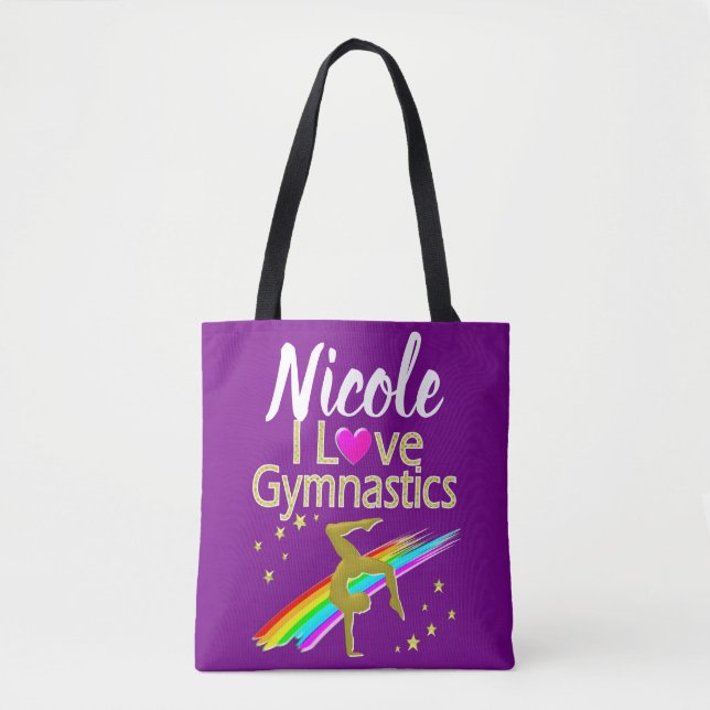 LILA I KÄRLEK GYMNASTICS DESIGN TYGKASSE (Framsida)