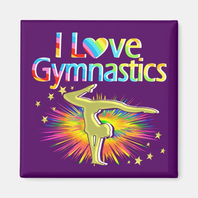 LILA I KÄRLEK GYMNASTICS MAGNET (Framsidan)