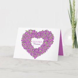 Lila i nedre hjärtmuskeln art Nonna Mors dag Kort