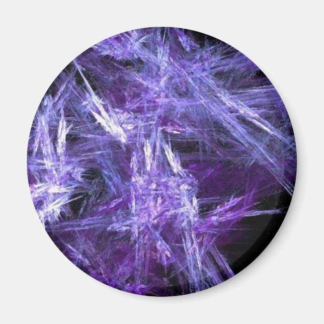 Lila Ice Crystals Magnet (Framsidan)