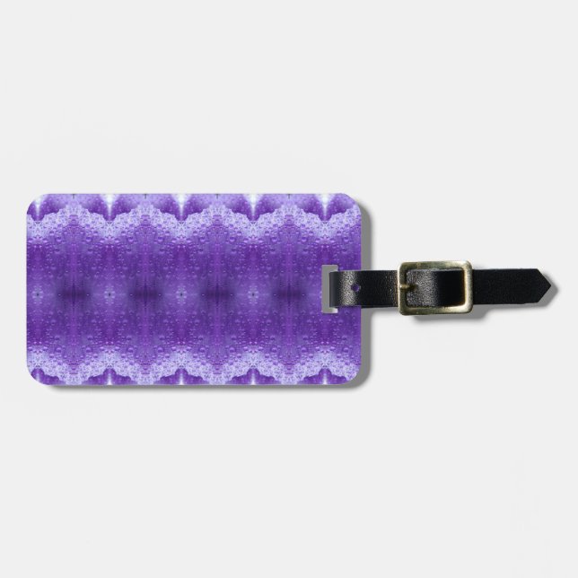 Lila Ikat Bagagebricka (Horisontell Framsida)