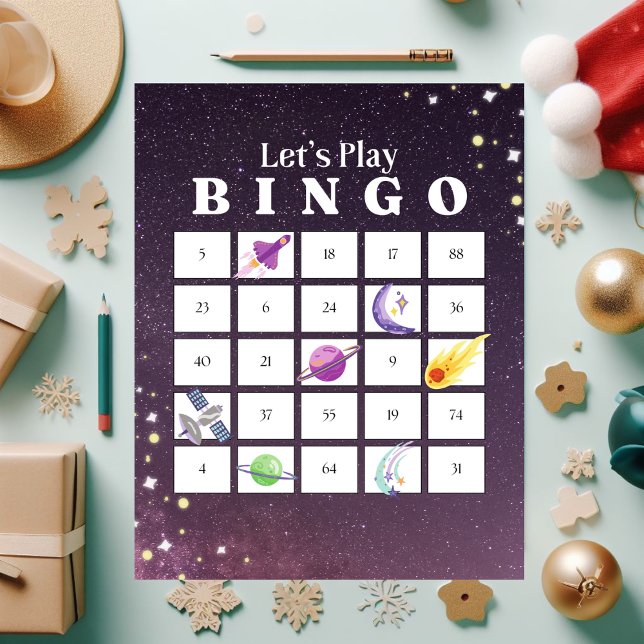 Lila Illustration jul Bingo Jigszawa Puzzle Pussel (Skapare uppladdad)