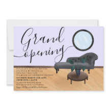 lila illustrerar skönhetssalon i stort öppningsrum