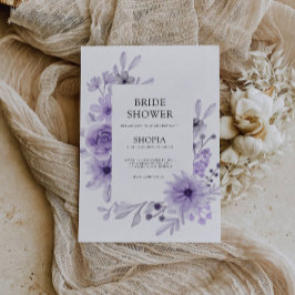 Lila Inbjudningskort för möhippan