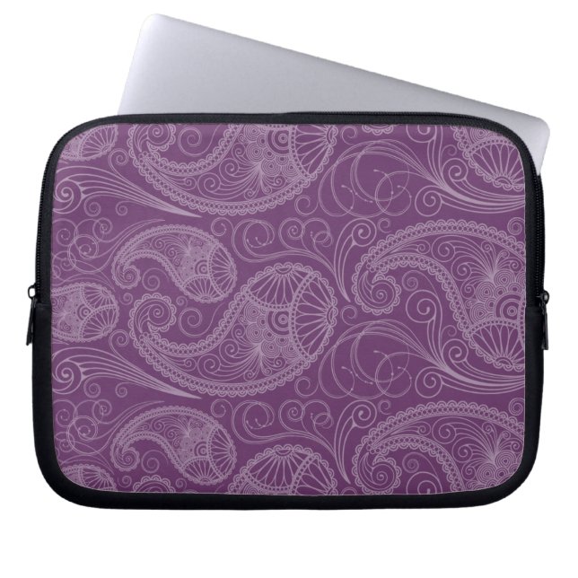 Lila Indian Henna Laptop sleeve (Framsidan)