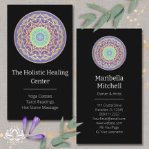 Lila Indigo Guld Turquise Mandala Metaphysical