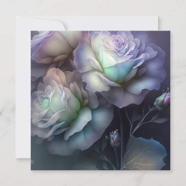 Lila Iridescent Flowers Close Up (Framsida)