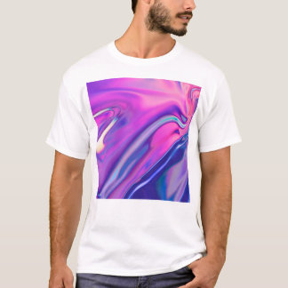 Lila iridescent folie t shirt