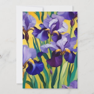 Lila Iris A Julkort