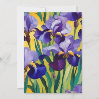 Lila Iris A Julkort