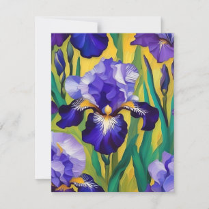 Lila Iris B Julkort