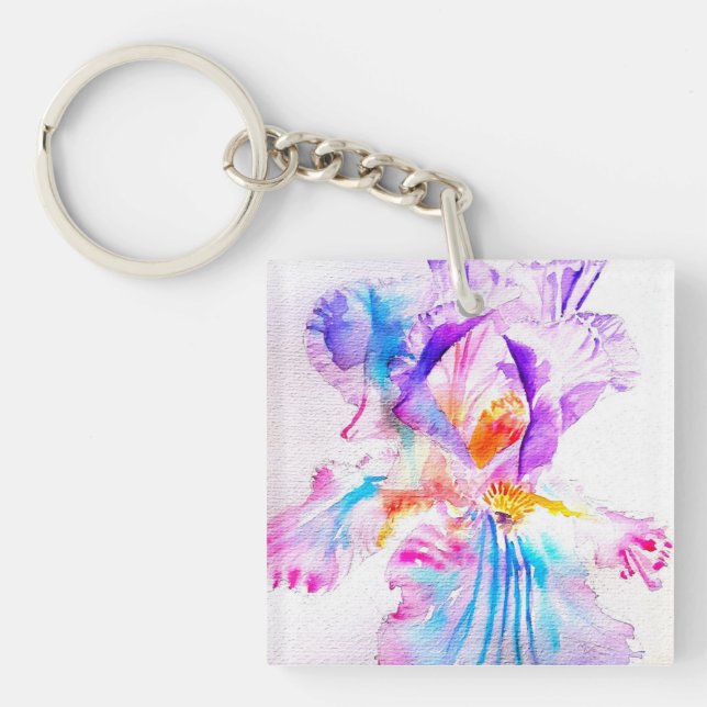 Lila iris Blomma Bröllopsgåva Blommig Blomma (Framsidan)