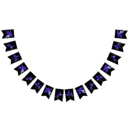 Lila Iris Bunting Flaggor