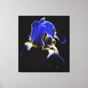 Lila Iris Canvastryck