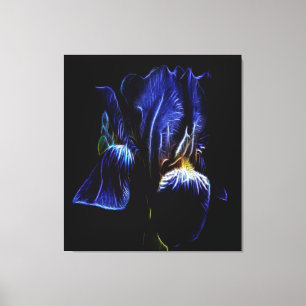 Lila Iris Canvastryck