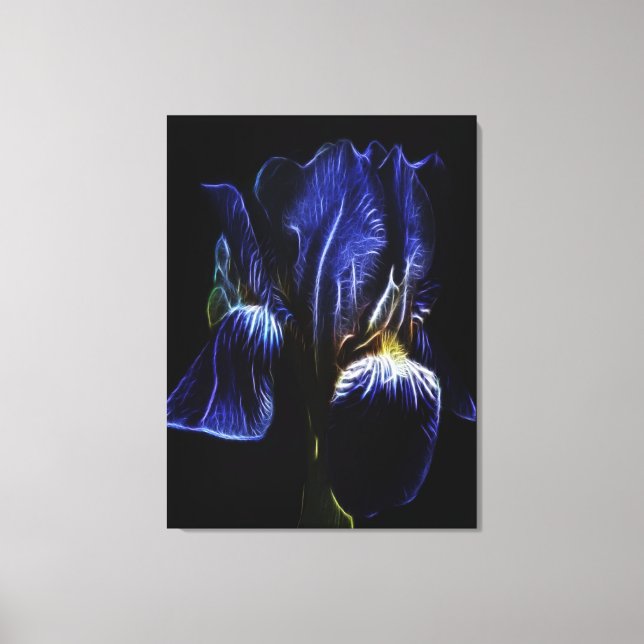 Lila Iris Canvastryck (Framsida)