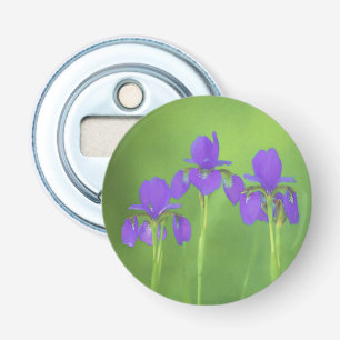 Lila Iris-färgning - originalblomma Flasköppnare