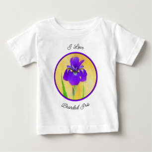 Lila Iris-färgning - originalblomma T Shirt