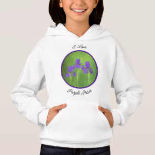 Lila Iris-färgning - originalblomma T Shirt