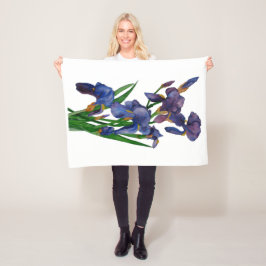 Lila Iris Fleecy Blanket Fleecefilt