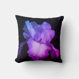 Lila Iris Floral Photography Kudde