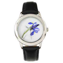 Lila Iris Flower Armbandsur