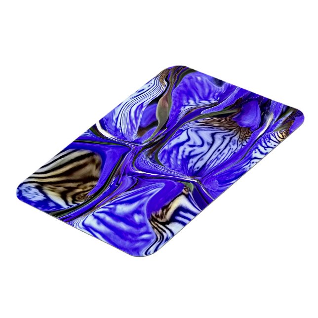 Lila Iris Flower Flexible Magnet (Vänstra Sidan)