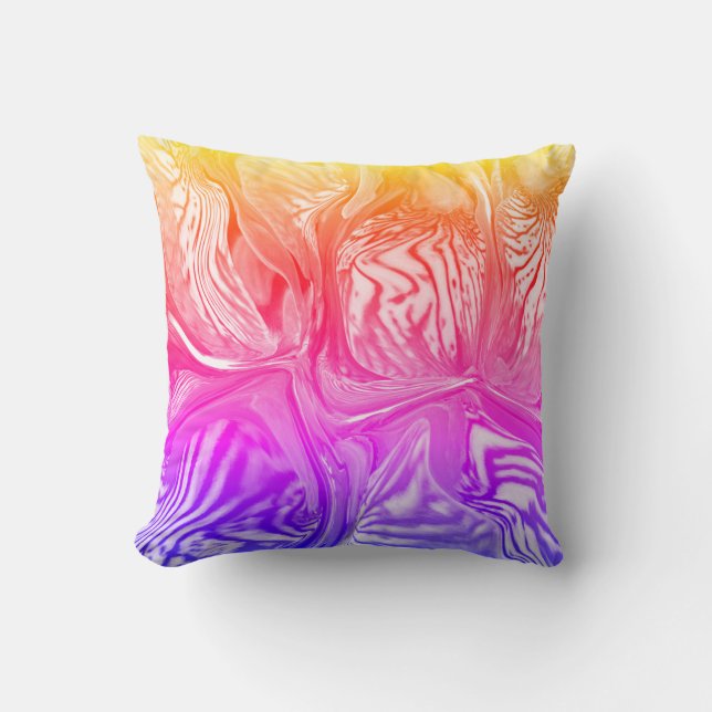 Lila Iris Flower / Ipanema / / Kudde (Framsida)