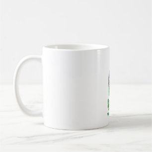 Lila Iris Flower Kaffemugg