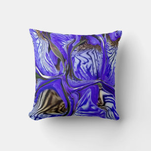 Lila Iris Flower Kudde
