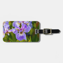 Lila Iris Flower Luggage Suitcase Märkre Bagagebricka